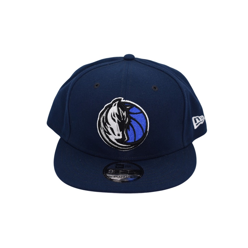 New Era 9FIFTY Dallas Mavericks NBA Flat Adjustable Snapback Cap Hat Navy NWT